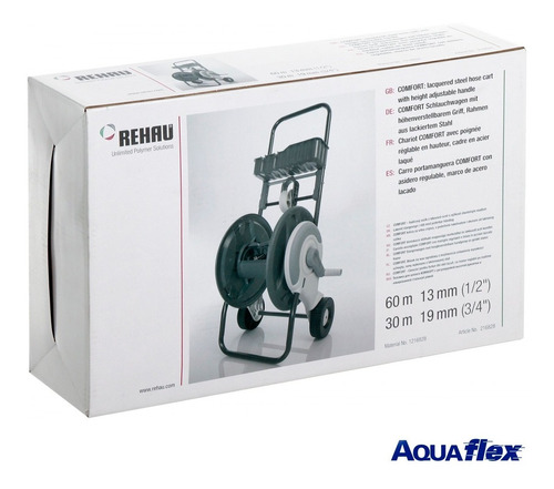 Carro Portamangueras Rehau + Manguera 1/2 X 15 Mts  Aquaflex