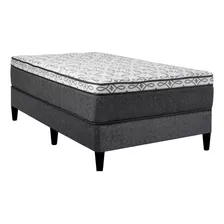 Sommier El Emporio Del Hogar Regina 2 Plazas De 188cmx138cm Gris