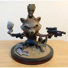 Rocket Raccoon And Groot Qfig Guardians Of The Galaxy Marvel