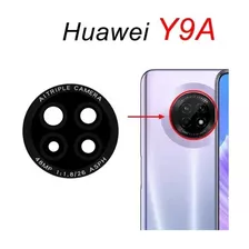 Repuesto Luna Lente Vidrio Camara Huawei Y9a + Adhesivo