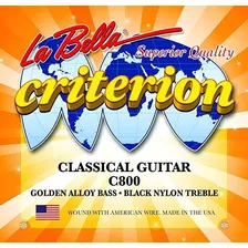Set De Cuerdas Guitarra Clásica La Bella Criterion C800