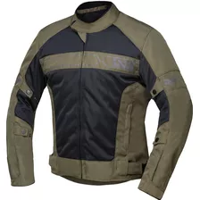 Campera Moto Deportiva Verano Evo Verde Oliva Ixs Suiza