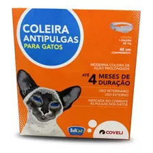 Coleira Bullcat P/ Gato 15g Antipulgas Coveli Envio Imediato