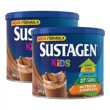 Kit C/2 Sustagen Kids Chocolate Complemento Alimentar 380g
