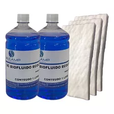 2 Bio Fluido Lareira Ecológica + 3 Absorvente Cerâmico 30x15