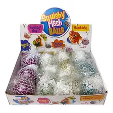 Squishy Bolas Pelotitas En Red Caja X12 Colores Norca Xmayor