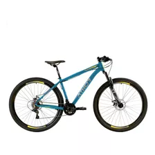 Bicicleta Mtb Athor Android Aro 29 Shimano 3x7v Freios Disco Cor Azul/amarelo Tamanho Do Quadro S(15) 1,58m A 1,71m