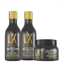 Kit Lokenzzi Reestruturador Shampoo + Condiciondor + Mascara