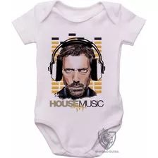Body Roupa Criança Nenê Bebê Dr House Music Dj Serie Seriado