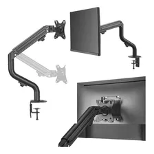 Suporte Em Aço Para Monitor Normal Curvo Articulado 17 A 32 Até 8kg Polegadas Com Mola Evolut Esg-10 Padrão Vesa