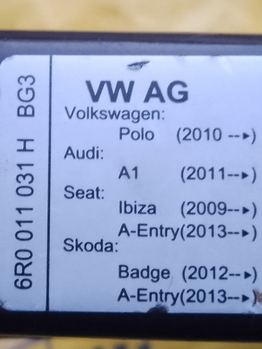 Gato Original Vw 6r0 011 031 H Bg3 Polo Audi Seat Skoda Usad Foto 7
