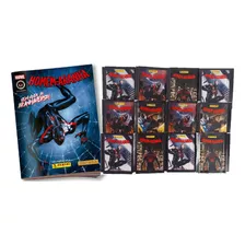 Álbum Homem Aranha Aranhaverso C/ 50 Figurinhas 10 Envelopes