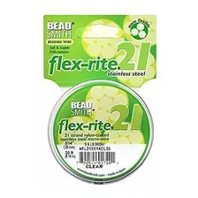 Beadsmith Xcr-1213 21 Strand Gruesa Cola De Flex-rite Rebord