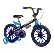 Bicicleta Nathor Tech Boys 5 Infantil Aro 16 Pto/azl