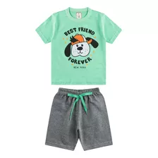 Conjunto Infantil Roupa Para Menino Moda Primavera/verão