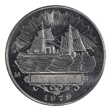 Moneda De Plata Alusiva Al Monitor Huascar 1979 - Bcrp