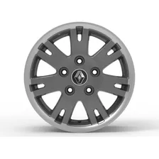 Roda Para Renault Master Liga Leve Aro 16 Tala 7 - 5x130 Cor Grafite B. Borda Diamantada