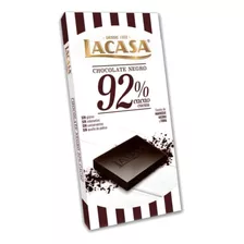 Tableta Chocolate Lacasa Dark 92% Cacao X 100gr Sin Tacc