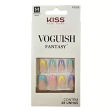 Unhas Postiças Kiss Voguish Fantasy Bailarina C/28un Fv05b