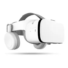 Óculos Realidade Virtual Bobo Vr Z6 Som Bluetooth 2controles Cor Branco