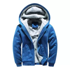 Sudadera Con Capucha De Invierno Cálida De Forro Polar Y Cre