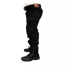Pantalón Táctico Policía Ripstop Negro Talles Especiales