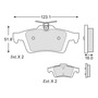 Balata Freno De Disco Para Jaguar Xj8 09 P/ Ford Escape 13/1