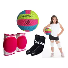 Kit Vóley Protección Pelota Manga Rodillera - Junior