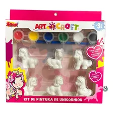 Kit Para Colorir Miniatura 6 Unicórnios Art Craft Zoop Toys