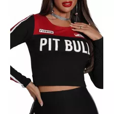 Blusa Feminina Pitbull Original Lançamento Ref Ref 80187