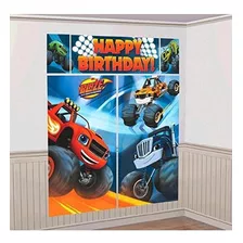 Blaze Y El Equipo De Decoracion De La Pared Monster Machines