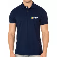 Camisa Polo Personalizada Mrv Bordada Peito