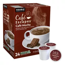 Cafe Escapes K-cup De Cafe De Una Sola Porcion, Cafe Moca, 