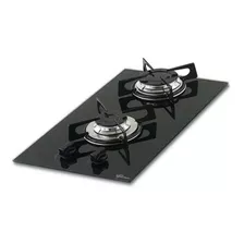 Cooktop Fischer 2 Bocas Vidro Preto Chama Rápida Bivolt 7726-11474