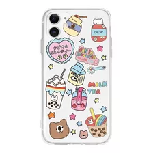 Funda Case Para iPhone Milk Tea / Tapioca