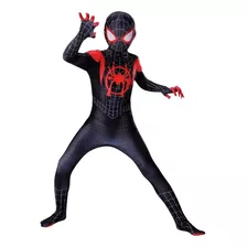 Traje Para Spiderman Miles Morales Cosplay Disfraz Para Niño