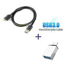 Cable Para Disco Duro Externo Toshiba + Otg Tipo C