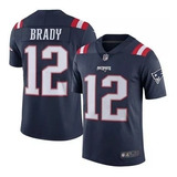 Camiseta De Tom Brady NÃºmero 12 De Los New England Patriots