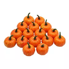 16 Pcs Artificial Fruit Fake Mini Pumpkins For Hallowee...
