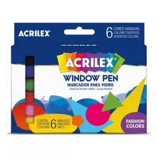 Window Pen C/6 Cores Acrilex