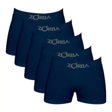 Kit 5 Cuecas Box Boxer Zorba Algodão Sem Costura 781 Sortida