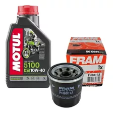 Kit Troca Óleo Motul 5100 10w40 Kawasaki Ninja 300 + Filtro