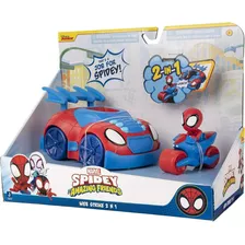 Spidey Auto Moto Y Figura 3en 1 Marvel Original Teletiendauy