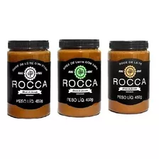 Kit 3 Doce De Leite Rocca 450g Tradicional - Café - Coco