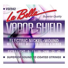 Cuerdas Guitarra Eléctrica La Bella Vapor Shield Vse942