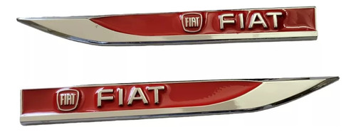 Emblemas Espadines Rojos Adheribles Fiat Punto 2010 Foto 4