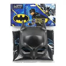 Batman Mascara Irrompible Con Capa Disfraz Spin Master Orig Color Negro