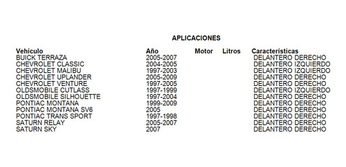 Motor Elevador Ventana Delantero Derecho Uplander 2005-2009 Foto 7