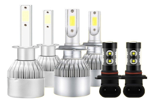 Foto de H1 H7 9006 Kit De Bombilla Led Luz Alta/baja Para Volkswagen