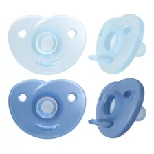 Chupeta Ortodôntica Avent Soothie Silicone Azul 0-3 M